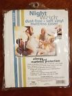Rn24658 Night Watch Soft Vinyl Mattress Cover Fitted Twin New