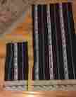 Rn67205 Set 2 King Size Pillow Cases Black With Beige Green Vgc 55 Cotton Pakistan