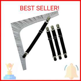 Ruezunn 717363036705 Bed Sheet Clips Straps Holder Mattress Elastic Fasteners Grip