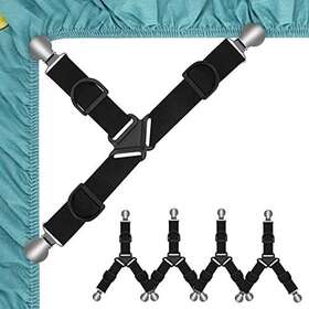 S Seeoor 766630258173 Bed Sheet Holder Straps Triangle Mattress Corner Clips Fitted Fastene