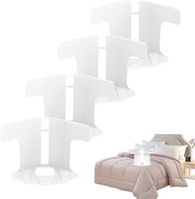 Sanerdirect 313115389367 Bed Sheet Holders - Fitted For Corners With Transparent Clips Loc