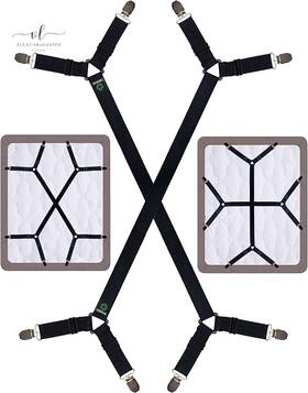 Sheet Suspenders 711181120561 Bed Holder Straps Adjustable Stays Keepers With Elastic Bands And Co