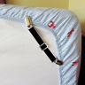 Shtgrpsprnt Evelots Bed Sheet Grippers Adjustable Any Size Mattress Car