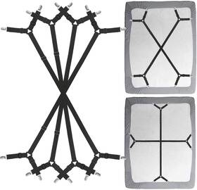 Siaomo 313035177129 Bed Sheet Clip Straps - 2 Way Adjustable Crisscross Corner Holder G