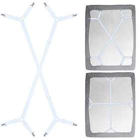 Siaomo 712317070439 Sheet Fasteners Suspenders Straps - Adjustable Crisscross Bed Sheets H