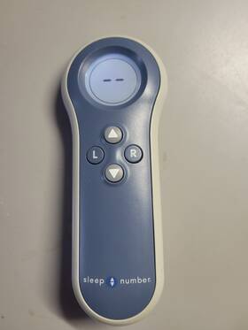 Sleep Number Lpm-30000g Adjustable Bed Remote Control Blue White Plastic