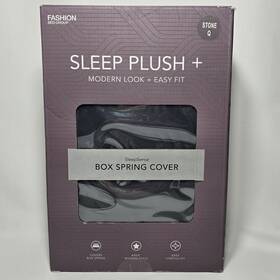 Sleepsense 740011052260 Queen Size Linen-cotton Box Spring Or Foundation Cover Stone Color By