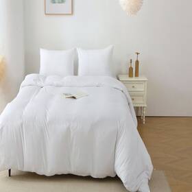 D0102hquas7 Solid White Queen Duvet Cover Set 3 Pieces Color Bedding With 1 And 2