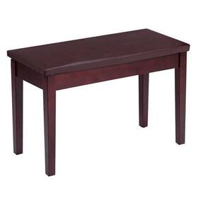 Solid Wood Pu Leather Padded Piano Bench Keyboard Seat-black - Co 970866952772 Color