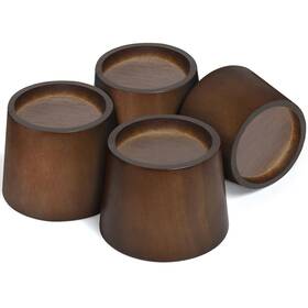 Sopicoz 1fcj01 Wood Bed Risers 2 Inch Round 4pcs Square