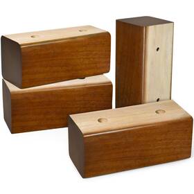 Sopicoz 1yi01 Wood Bed Risers Brown 2 Inch