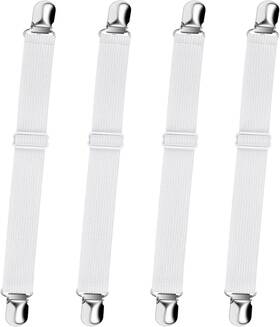 Stjja016 Sopito Bed Sheet Straps Adjustable Elastic Fitted Fasteners Non Sl