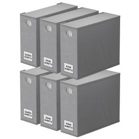 91zdsn-sl06-bt1-g6 Spaceaid 6 Pack Bed Sheet Organizers And Storage Foldable Organizer Fo