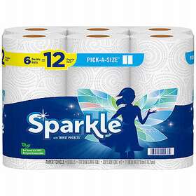 22238 Sparkle Pick-a-size Paper Towels 110 2-ply Sheets White 6 Rolls