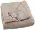 27045756426 Sunbeam Electric Heated Throw Blanket Sand Microplush Lap With Three Warming Settings