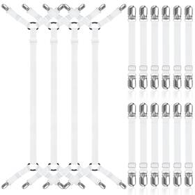 Lic-suncalla-6607 Suncalla 16 Pcs Bed Sheet Straps Sets-2 Style Adjustable Fasteners Holders W