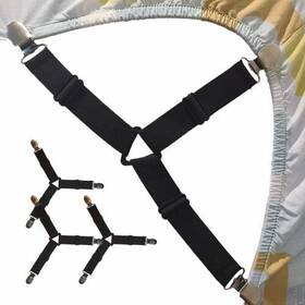 Sundown Creek 665878183776 Bed Sheet Holder Straps Stays Keepers Bedsheet Holders Fasteners 4pcs