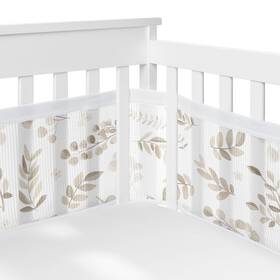 Sweet Jojo Designs B0cn3rlf9d Breathablebaby 2-piece Breathable Mesh Crib Liner Set Taupe