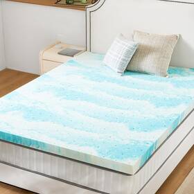 Hzjl-tp2f Sweetcrispy Mattress Topper Full 2 Inch Thick Memory Foam Gel Infused Cooling