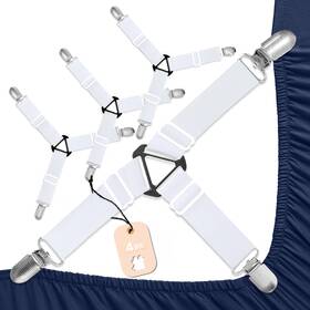 Syipo 733506506751 4 Pcs Nonslip Bed Sheet Straps Adjustable Holder Faste