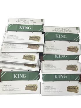 Target 681066123867 Linen Elastic Organizer Band For King Sheet Set - Green 8 Pack