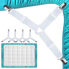 Tasttin 717701377958 Bed Sheet Straps Fitted Clips Holders K