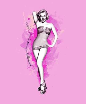 The Northwest Company 753807473705 20th Century Fox Marilyn Monroe Pink Twin Size Super Soft Blanket Throw