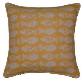 P-20-c05 Thomasville At Home Covington School Of Fish Sunshine 20 Inch Square Pillow Cover Only
