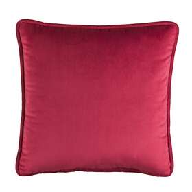 Sq1320-cmc Thomasville At Home Nadine Red Velvet Square Pillow