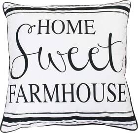 Thro 807882417199 By Marlo Lorenz Throw Pillow White Black