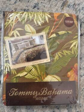 424tb Tommy Bahama Tropical Harvest Brown 86 Inch X15 Bed Valance