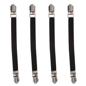 Topincn 738583763523 4pcs Elastic Bed Sheet Fasteners Crisscross Mattress Strap Heavy Duty Clips F