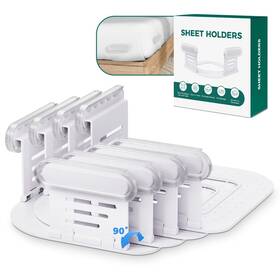Bsh00001 Torryza Foldable Bed Sheet Holder With Lock Strips No More Loose Sheets New U