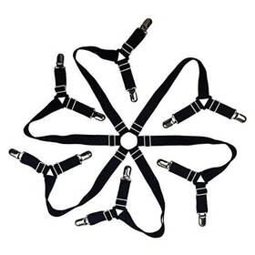 8541803512 Toweter Adjustable Elastic Fitted Sheet Straps Crisscross Bed Fasteners