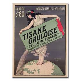 Bl00350-c3547gg Trademark Fine Art Paul Brethon Tisana Gauloise 1900 Canvas 35 By 47-inch