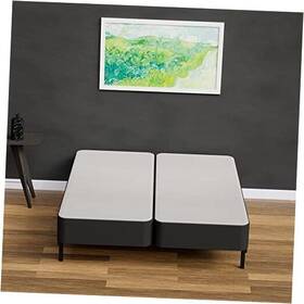 0-3lps Treaton Wood Split Low Profile Traditional 4-inch Queen Black 4 Inch Foundation