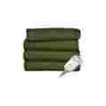 Tsf8us-r622-33a Sunbeam Heated Fleece Electric Throw Ivy 027045771597