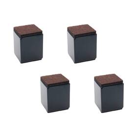 Tsnamay Tscp4566 2 Inch Self Adhesive Bed And Furniture 1.57 X2 Square Black