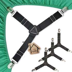 Bz04 Tuyeabc Bed Sheet Holder Straps Adjustable Elastic Bedsheet Fasteners Mattress