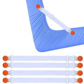 2-heads Tuyeabc Jx01 Bed Sheet Straps 4 Sets/8 Clips Fitted Adjustable