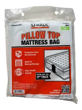 U-haul 801000910067 Uhaul Pillow Top Mattress Bag For Full Size - Fits 17 Inch Thick 94 X54 X17