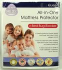 Unbranded All-in-one Mattress Protector Dust Mite Bed Bug Allergen Blocker Zip Queen 010482017458
