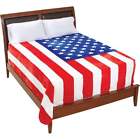 Unbranded Blanket Bed Military U.s.a Flag 841659100556