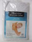 Unbranded Plastic White Twin Size Fitted Mattress Cover Protector Vinyl Sheet Waterproof 795229366708