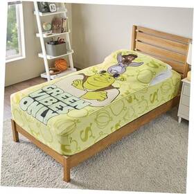 Uncanny Brands 840790148441 Zippysack Twin Bed Zip-up Bedding Super Soft Fleece Fitted Blanket With Shrek