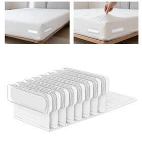 Uooser 722549920136 Fitted Sheet Holders For Corners - 8pcs Heavy Duty Bed Lock Kee