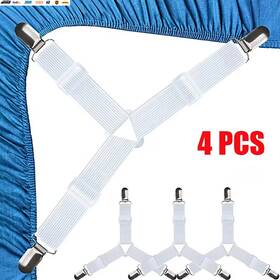 Usa-viralfinds 445023050077 Universal Bed Sheet Fixed Holder High Elastic Adjustable Crisscross Fastener Str