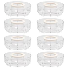 Utalind Dyx04011663 8pcs Stackable Furniture Risers And Non-slip Bed 3.9x1.1inch Clear