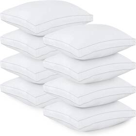 Utopia Bedding 800689661222 Bed Pillows For Sleeping European Size White Set Of 8 Cooling