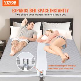 Vevor 197988994718 Bed Bridge King Converter Kit Metal Buckle And Storage Bag 75 Inch L X 8 W
